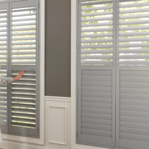 Custom window treatments at Mr. K's Fabric Shop, Quincy, IL. Explore quality shutters and upholstery with 50+ years experience.