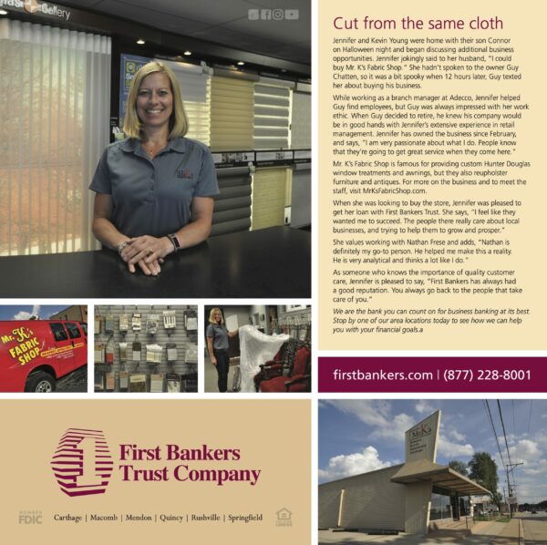 Explore Mr. K's Fabric Shop in Quincy, IL for custom window treatments, upholstery, and awnings—50+ years of expertise!