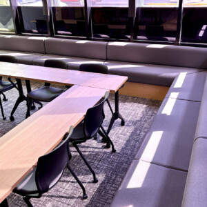Custom seating and workspace solutions at Mr. K's Fabric Shop, Quincy, IL. Specializing in upholstery and window treatments.