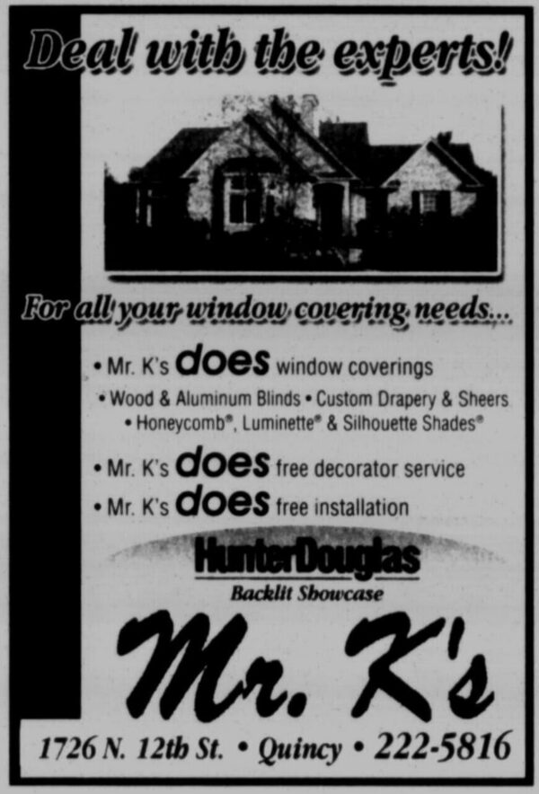 Explore Mr. K's Fabric Shop in Quincy, IL for custom window treatments, upholstery, and 50+ years of expertise.