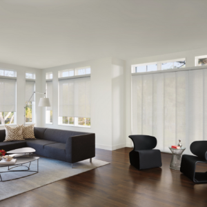 Stylish living room with custom window treatments | Mr. K's Fabric Shop, Quincy, IL. Over 50 years of experience!