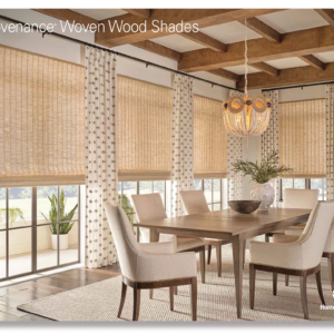 Custom woven wood shades from Mr. K's Fabric Shop in Quincy, IL, enhancing elegance with 50+ years of expertise.